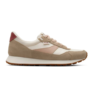 Kizik Women's Siena Sneaker in pristine & warm taupe, side view