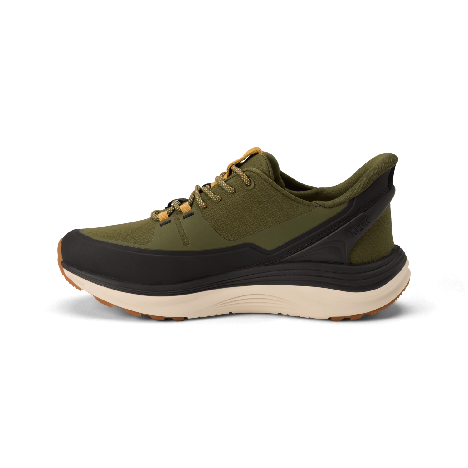KIZIK Men's London All-Terrain in dark olive & whitecap gray, inside view