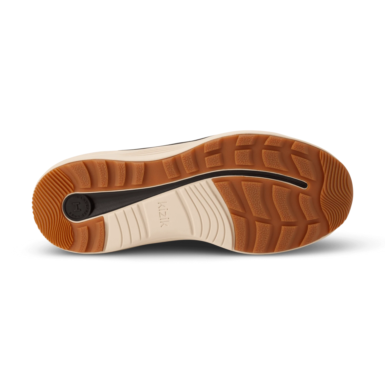 KIZIK Men's London All-Terrain in dark olive & whitecap gray, sole view