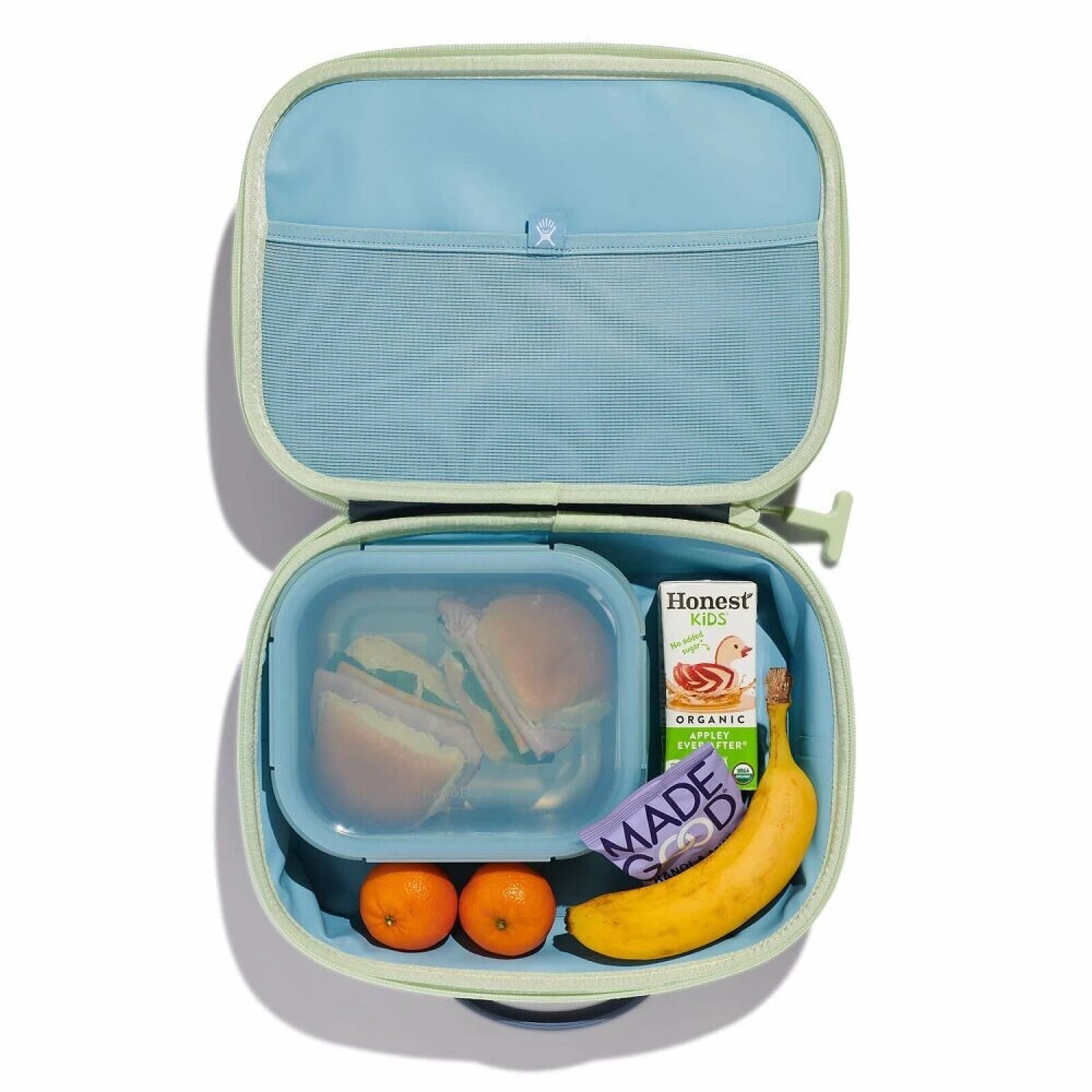 Hydroflask Kid's Lunch Box in koala, top view