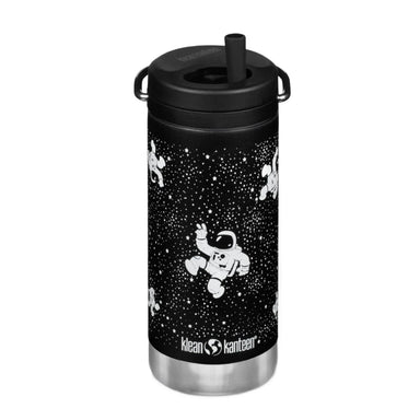 Klean Kanteen TKWide Insulated Water Bottle with Twist Cap 12 oz with b&w astronaut print