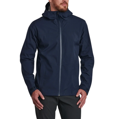KUHL Men's Stretch Voyagr™ Jacket in pirate blue, on model front view