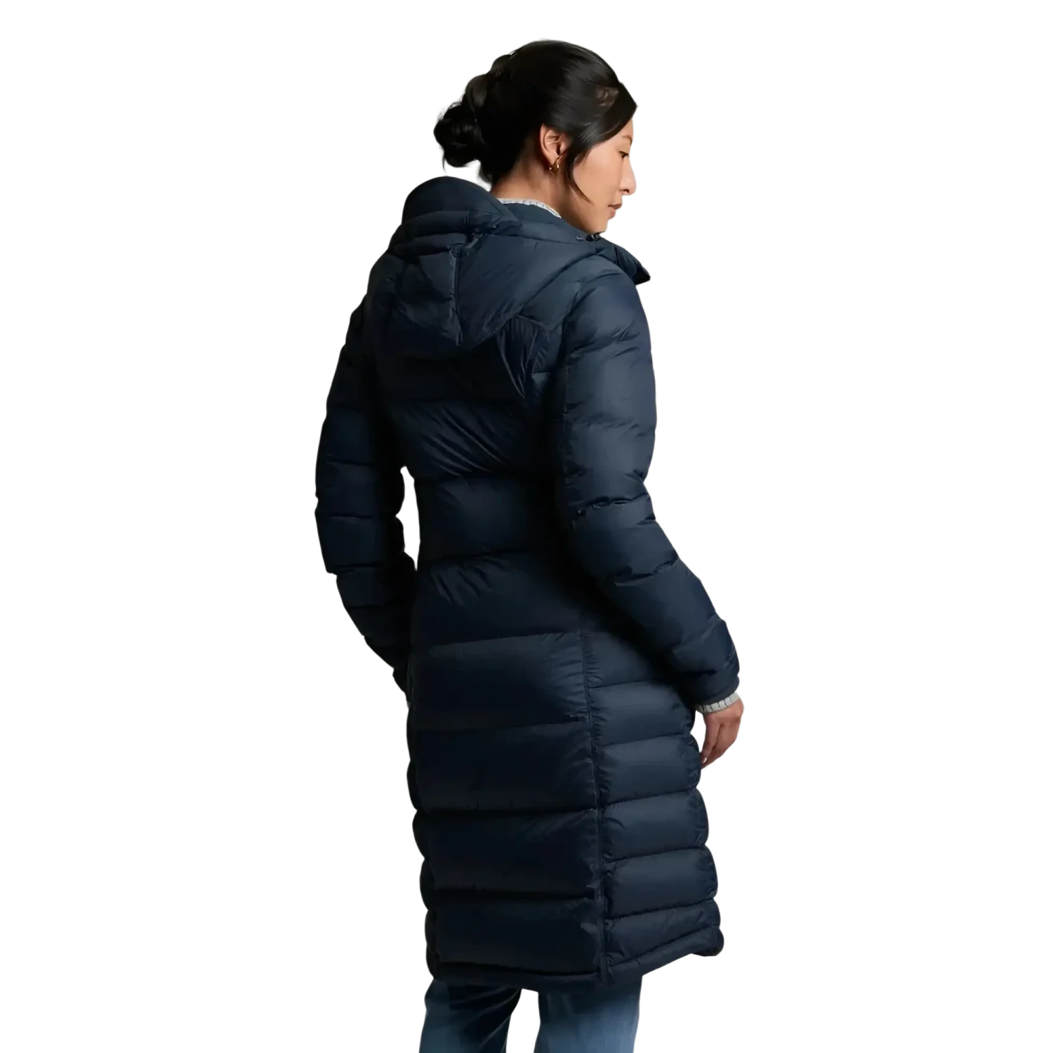 KÜHL® Women's Crossfire™ Parka in metal blue, on model back view