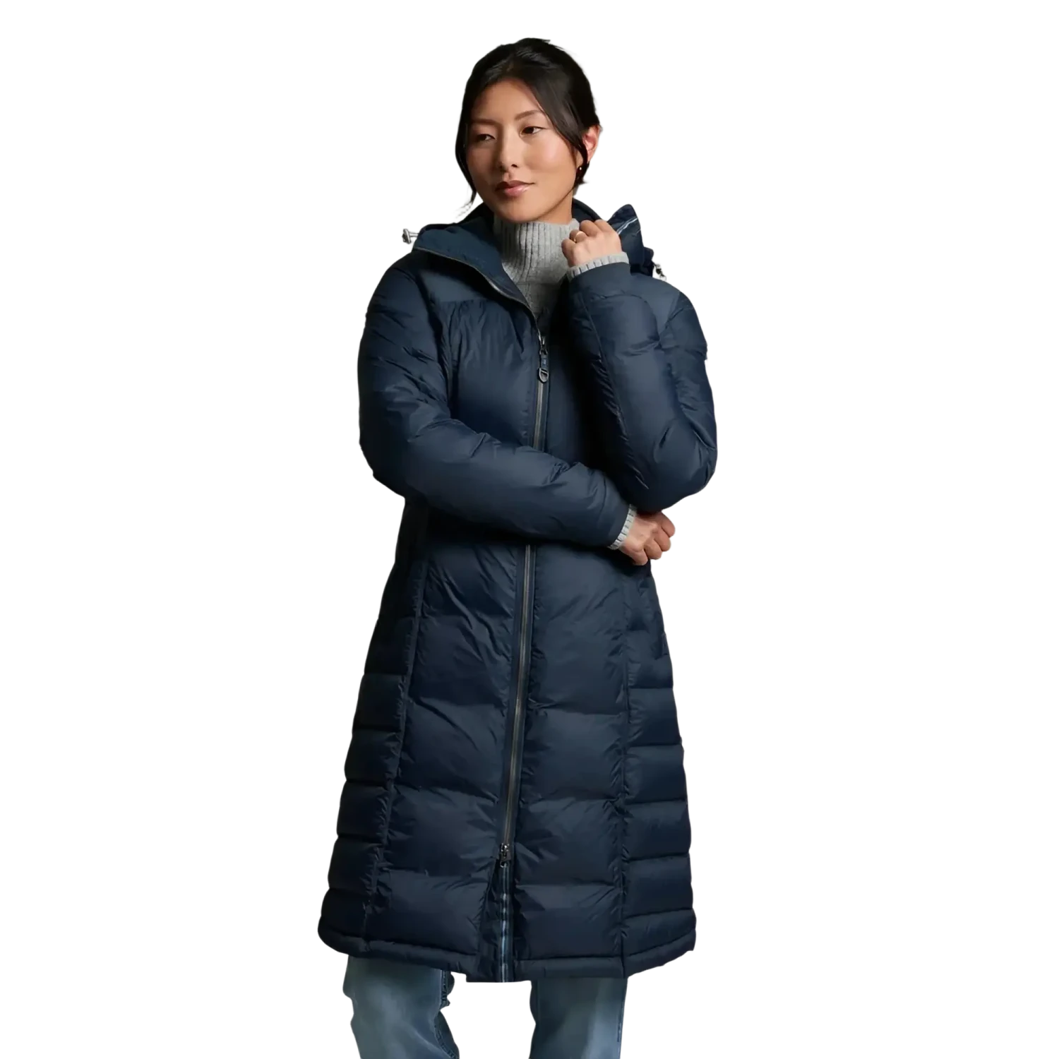 KÜHL® Women's Crossfire™ Parka in metal blue, on model front view
