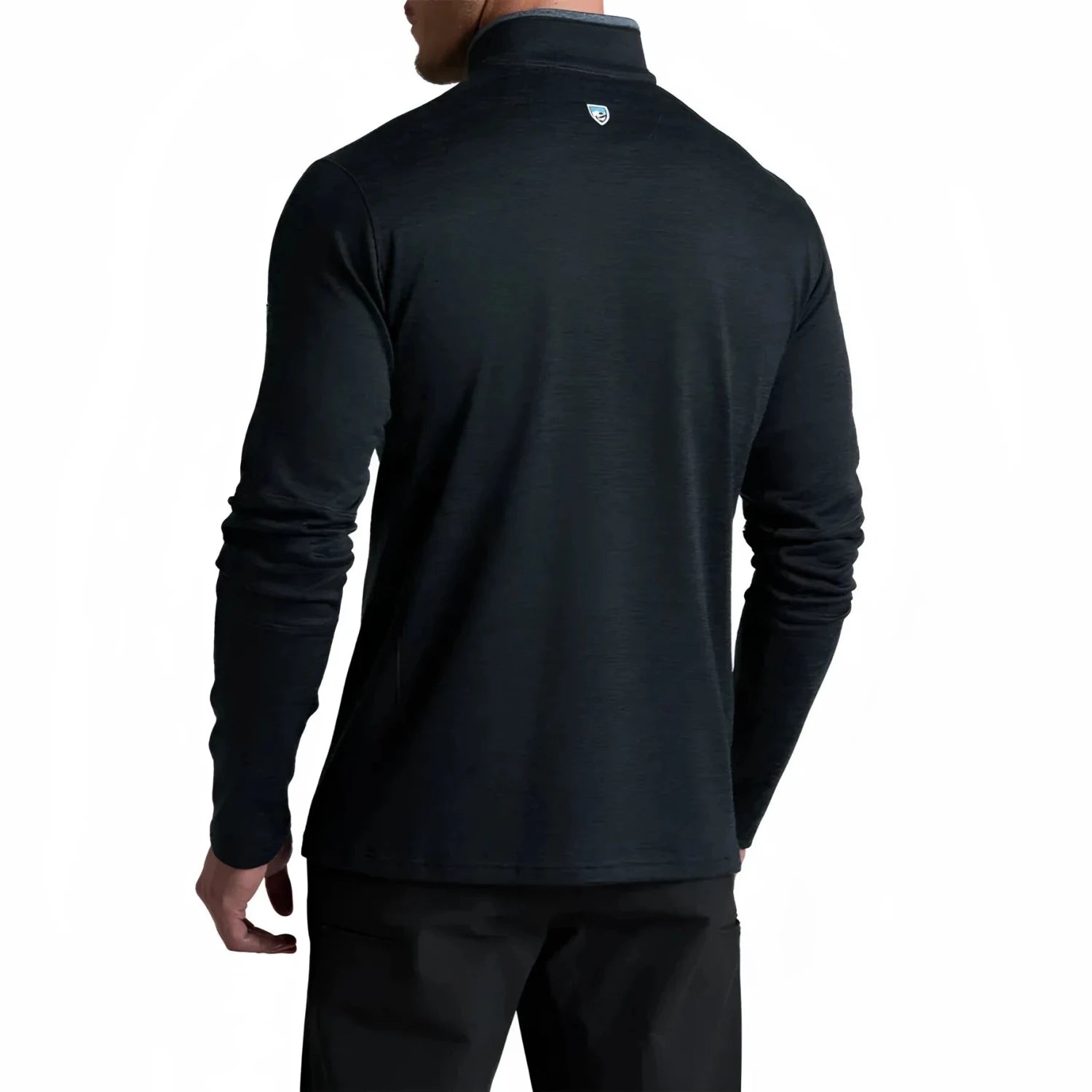KUHL Men's Ryzer™ 1/4 Zip in night blue, on model back view