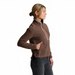 KÜHL® Women's Hygge™ 1/2 Zip in coffee, on model side view