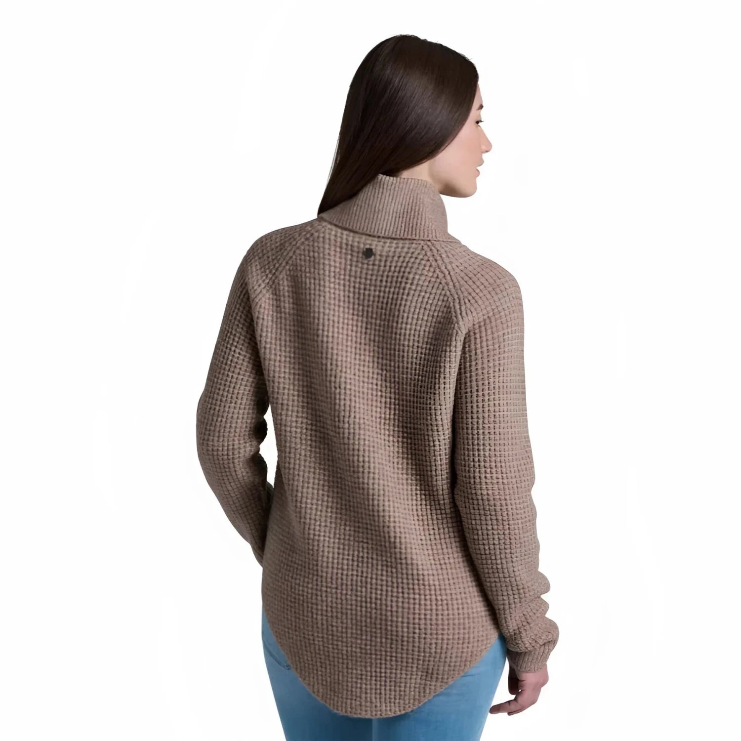 KÜHL® Women's Sienna™ Sweater in latte, on model back view