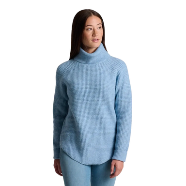 KÜHL® Women's Sienna™ Sweater in winter sky, on model front view
