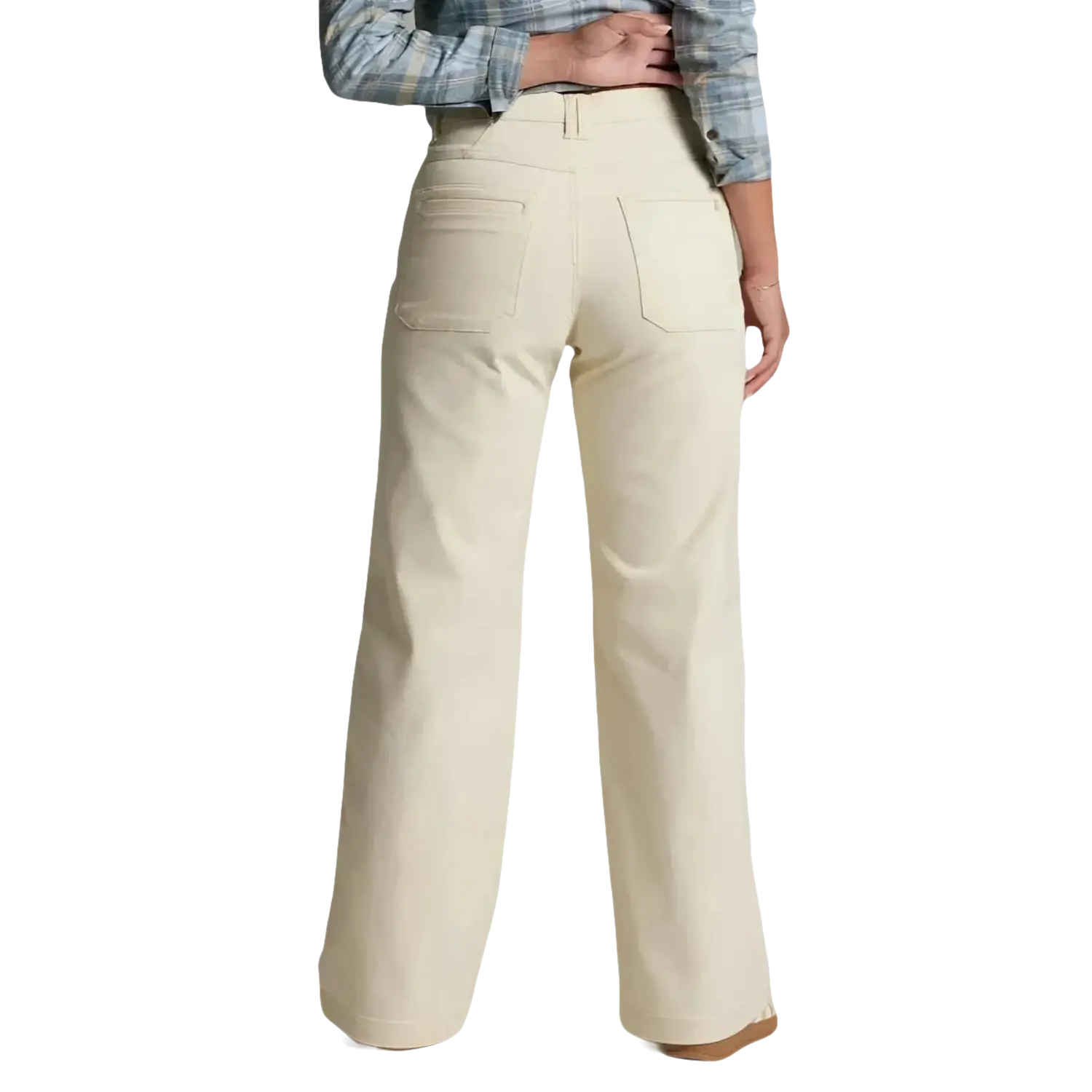 KUHL Women's Kontour™ Wide-Leg in vanilla, on model back view