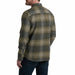 Kuhl Men's Fugitive™ Flannel in smoked sage, on model back view