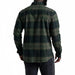 Kuhl Men's Fugitive™ Flannel in dark forest, on model back view