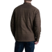 KUHL Men's Joyrydr™ Flannel Shirt-Jac in dark roast, on model back view