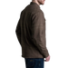 KUHL Men's Joyrydr™ Flannel Shirt-Jac in dark roast, on model side view