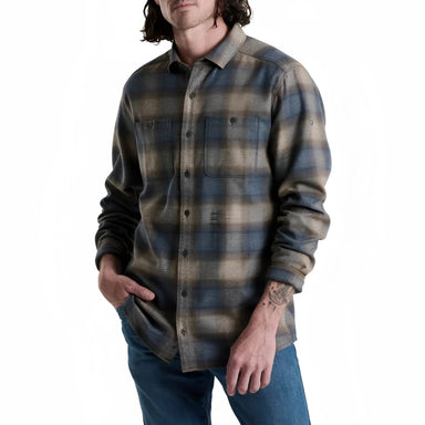 KÜHL® Men's The Law™ Flannel in midnight timber, on model front view
