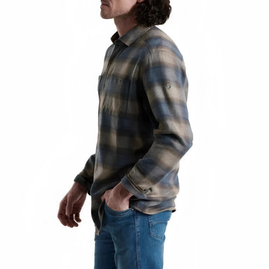KÜHL® Men's The Law™ Flannel in midnight timber, on model side view