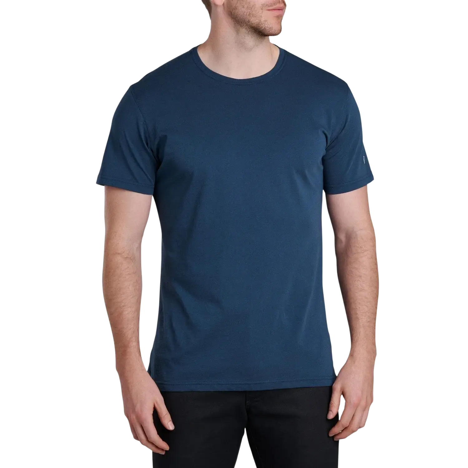 KUHL Men's Superair™ Tee in pirate blue, on model front view