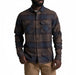KUHL Men's Rydr™ Flannel in dark roast, on model front view