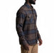 KUHL Men's Rydr™ Flannel in dark roast, on model side view
