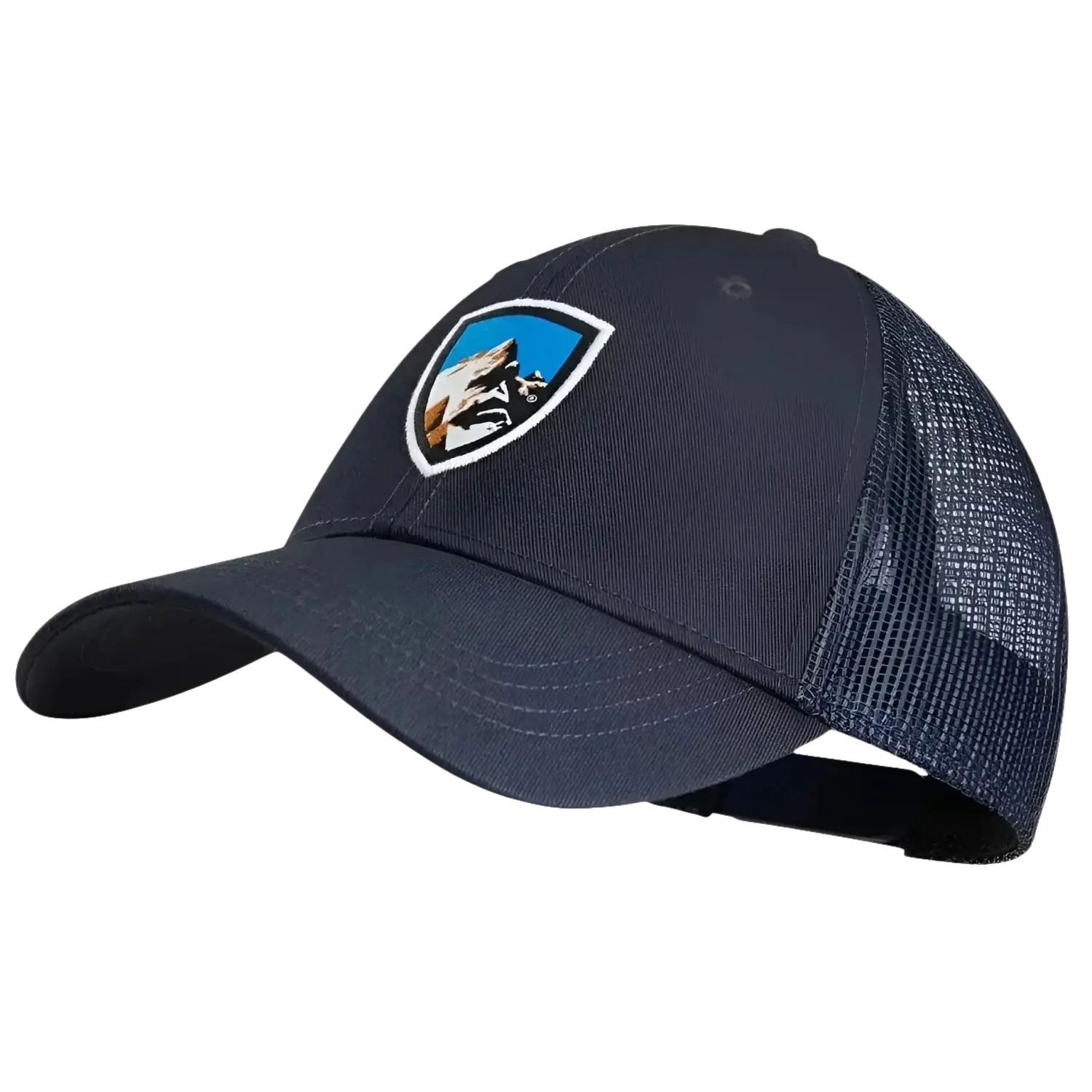 Kuhl® Trucker Hat in pirate blue, side view