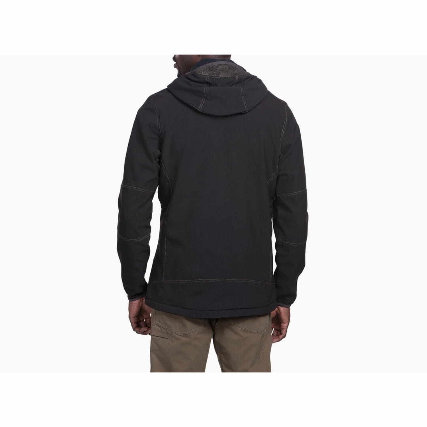 Kuhl Men's Relik™ Hoody shown in the Espresso color option. Back view. 