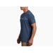KÜHL Men's Mountain Lines™ T shown in the Pirate Blue color option. Side view.
