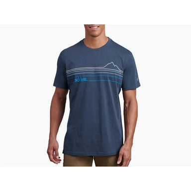KÜHL Men's Mountain Lines™ T shown in the Pirate Blue color option. Front view.