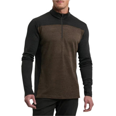 Kuhl Men's Ryzer™ 1/4 Zip shown in the Desert Night color option. Front view on model.