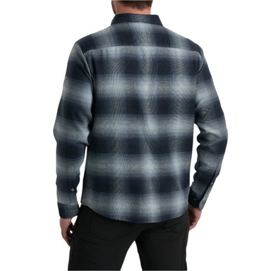 kuhl mens the law flannel in city night back model view