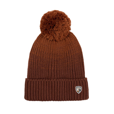 kuhl solace beanie in rust front flat view