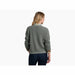 Kuhl Women's Brynn™ Cardigan Sweater shown in the Soft Pine color option. Back view on the model. 