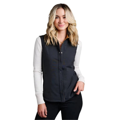 Kuhl Women's Aurora™ Vest shown in the Black color option. Front view on model.