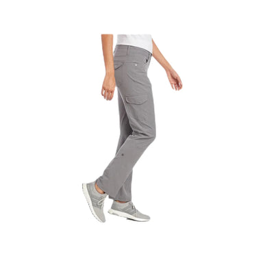 KÜHL Women's FREEFLEX™ Roll-Up Pant shown in the Flint color option. Side view.