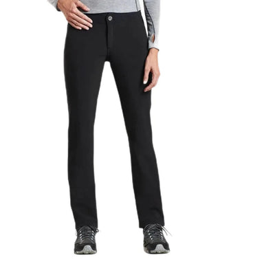 Kuhl Women's Softshell Frost™ Pant front view on model, shown in the Raven color option.
