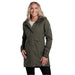 Kuhl Women's Stretch Voyagr™ Insulated shown in the Black Olive color option. Front view on model.