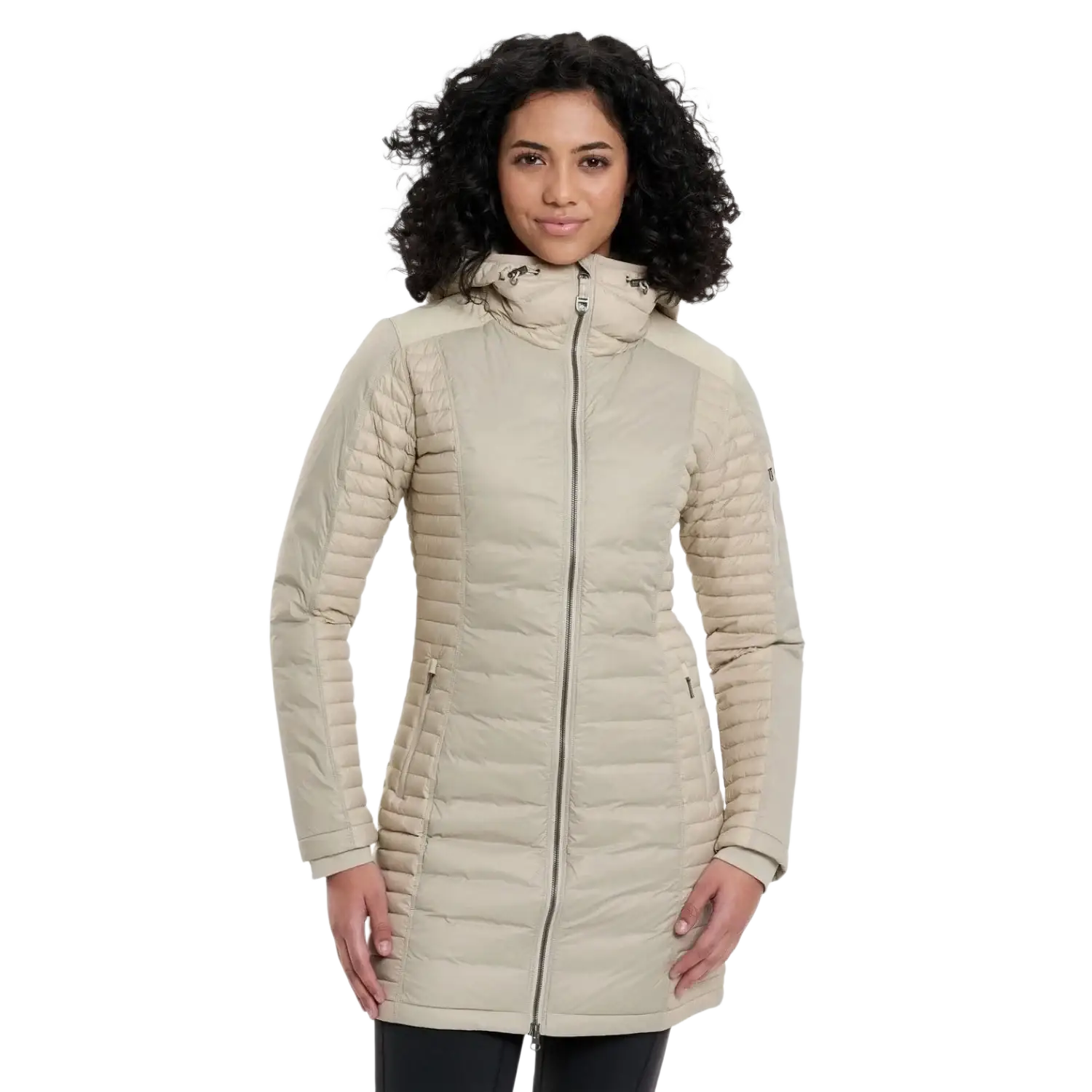 Kuhl Womens's Spyfire Parka, Front view silverstone