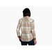 KÜHL Women's Tess™ Flannel shown in the Dove color option. Back view on a model.