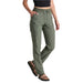 kuhl womens trekr straight pants in olive front model view