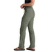 kuhl womens trekr straight pants in olive side model view