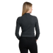 Kuhl Women's Verona Ribbed Shirt, Back view charcoal