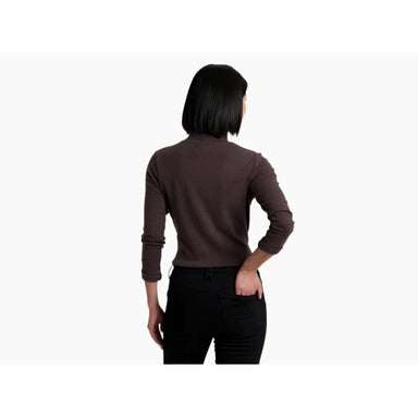 Kuhl Women's Verona™ Ribbed Shirt shwon in the Ganache color option. Back view on model.