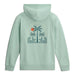 Free Fly Kid's Beach Access Hoodie in sea spray, back view