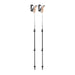 leki usa jannu trekking poles in white green silver front flat pair view