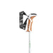 leki usa jannu trekking poles in white green silver handle detail view