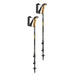 leki usa khumbu lite trekking pole pair in orange anthracite black collapsed view