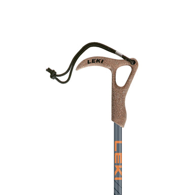 leki usa wanderfreud high fives walking pole in blue orang blue handle detail view