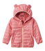 L.L. Bean Kid's Fleece-Lined Insulated Jacket in Field Rose, front view flat