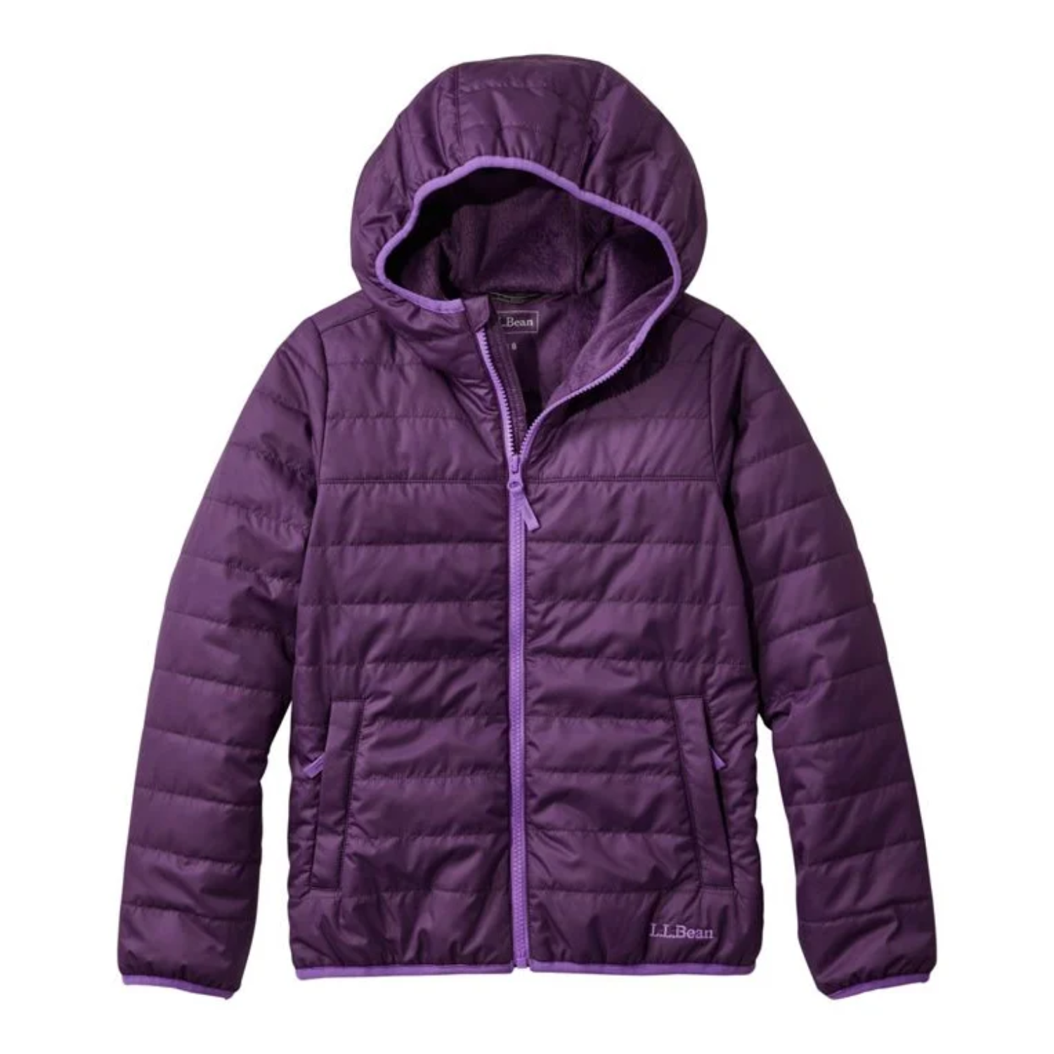 Purple Jacket front view.