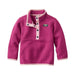 LL Bean Toddler's Quilted Quarter-Snap Pullover shown in the Sugar Plum color option. Front view.