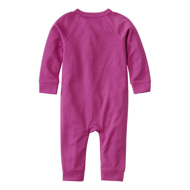 llbean baby wicked warm onesie in wild aster back flat view