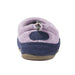 L.L. Bean K's Sweater Fleece Slippers, Pastel Lilac Cat, back view